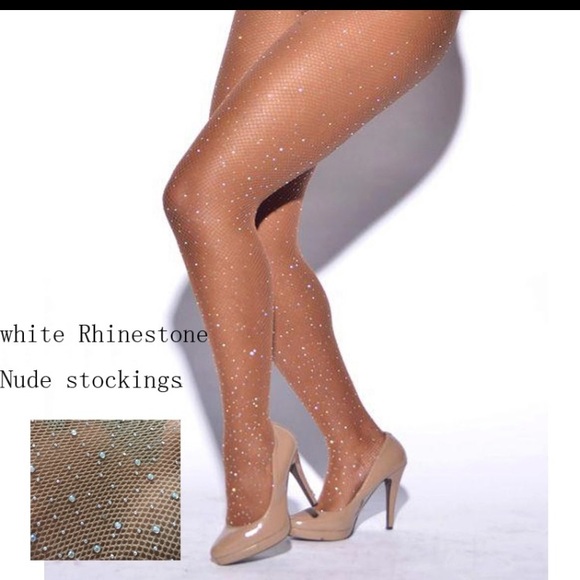 Sexy Rhinestone Tights - Picture 4 of 8